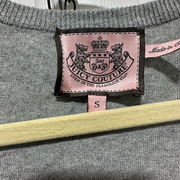 Y2K Juicy couture grey zip-up Dress Size Small GUC - Picture 3 of 4